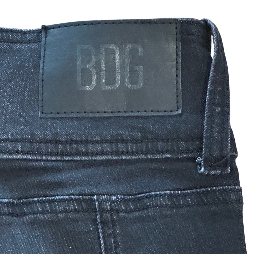 BDG Y2K Style Black Flare Jeans Size 30 High Rise Stretch Denim Urban Outfitters - Picture 7 of 13